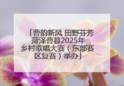 曹韵新风 田野芬芳 菏泽曹县2025年乡村歌唱大赛（东部赛区复赛）举办