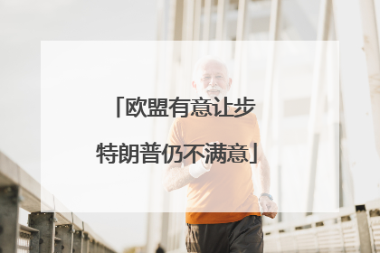 欧盟有意让步 特朗普仍不满意