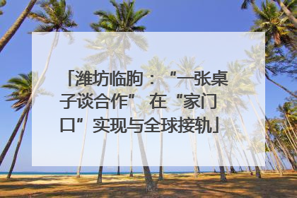 潍坊临朐：“一张桌子谈合作” 在“家门口”实现与全球接轨