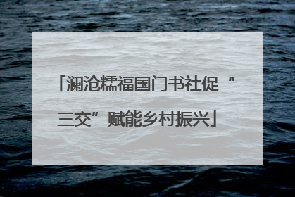 澜沧糯福国门书社促“三交”赋能乡村振兴