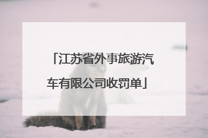 江苏省外事旅游汽车有限公司收罚单