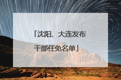 沈阳、大连发布干部任免名单