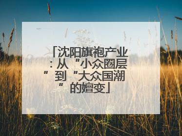 沈阳旗袍产业：从“小众圈层”到“大众国潮”的嬗变