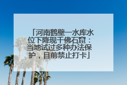 河南鹤壁一水库水位下降现千佛石窟：当地试过多种办法保护，目前禁止打卡