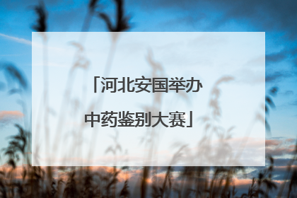 河北安国举办中药鉴别大赛