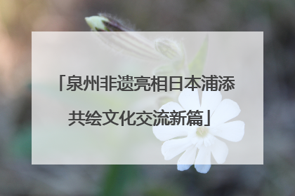 泉州非遗亮相日本浦添 共绘文化交流新篇