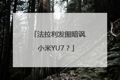 法拉利发图暗讽小米YU7？