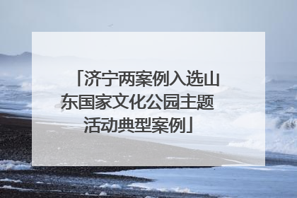济宁两案例入选山东国家文化公园主题活动典型案例