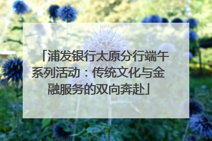 浦发银行太原分行端午系列活动：传统文化与金融服务的双向奔赴