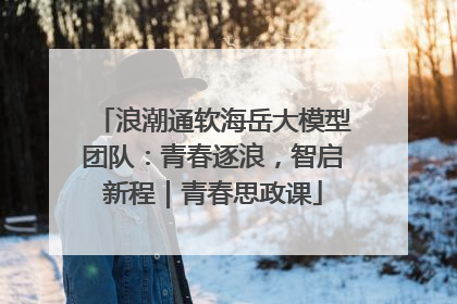 浪潮通软海岳大模型团队：青春逐浪，智启新程｜青春思政课