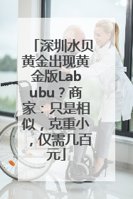 深圳水贝黄金出现黄金版Labubu？商家：只是相似，克重小，仅需几百元