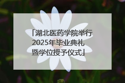 湖北医药学院举行2025年毕业典礼暨学位授予仪式