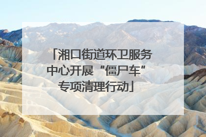 湘口街道环卫服务中心开展“僵尸车”专项清理行动