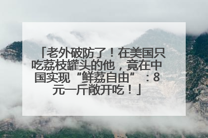老外破防了！在美国只吃荔枝罐头的他，竟在中国实现“鲜荔自由”：8元一斤敞开吃！