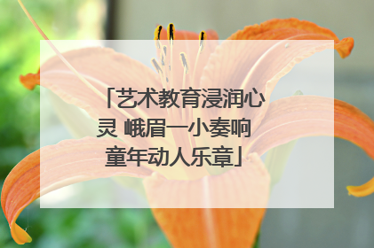 艺术教育浸润心灵 峨眉一小奏响童年动人乐章