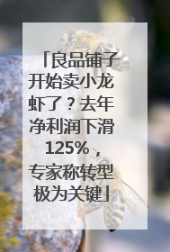 良品铺子开始卖小龙虾了？去年净利润下滑125%，专家称转型极为关键