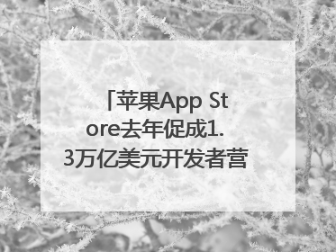 苹果App Store去年促成1.3万亿美元开发者营业额和销售额