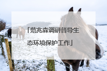 范兆森调研督导生态环境保护工作
