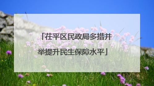 茌平区民政局多措并举提升民生保障水平
