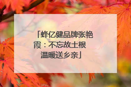 蜂亿健品牌张艳霞：不忘故土根 温暖送乡亲
