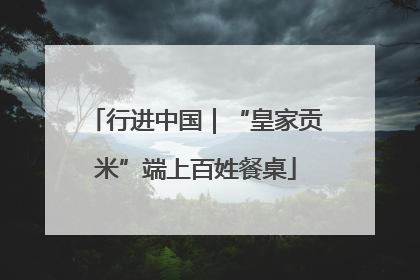 行进中国｜“皇家贡米”端上百姓餐桌
