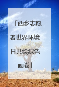 西乡志愿者世界环境日共绘绿色画卷