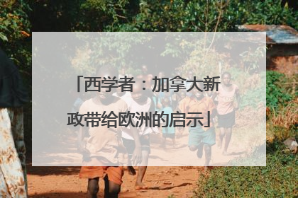 西学者：加拿大新政带给欧洲的启示