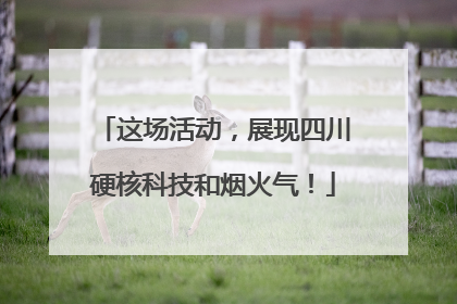 这场活动，展现四川硬核科技和烟火气！
