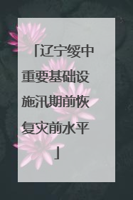 辽宁绥中重要基础设施汛期前恢复灾前水平