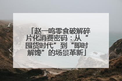 赵一鸣零食破解碎片化消费密码：从“囤货时代”到“即时解馋”的场景革新
