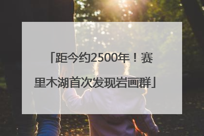距今约2500年！赛里木湖首次发现岩画群