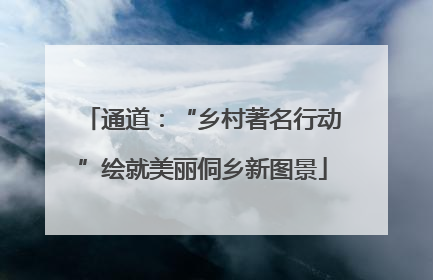 通道：“乡村著名行动”绘就美丽侗乡新图景