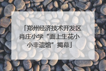 郑州经济技术开发区肖庄小学“面上生花小小非遗馆”揭幕