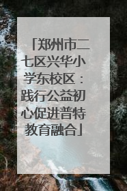 郑州市二七区兴华小学东校区：践行公益初心促进普特教育融合