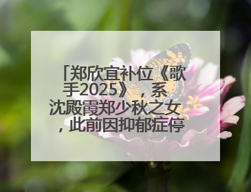 郑欣宜补位《歌手2025》，系沈殿霞郑少秋之女，此前因抑郁症停工两年