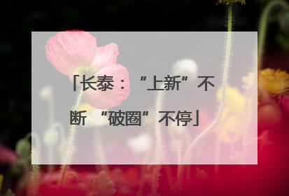 长泰：“上新”不断 “破圈”不停