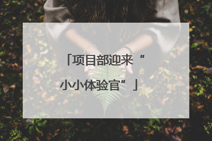 项目部迎来“小小体验官”