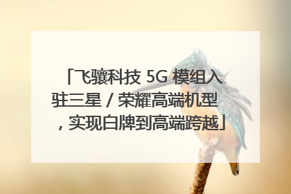 飞骧科技 5G 模组入驻三星 / 荣耀高端机型，实现白牌到高端跨越