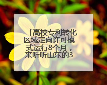 高校专利转化区域定向许可模式运行8个月，来听听山东的3个创新逻辑