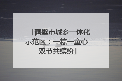 鹤壁市城乡一体化示范区：一粽一童心 双节共缤纷