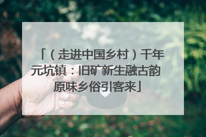 （走进中国乡村）千年元坑镇：旧矿新生融古韵 原味乡俗引客来
