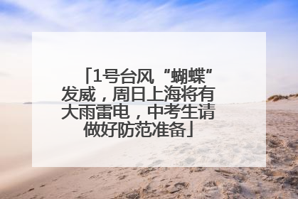 1号台风“蝴蝶”发威，周日上海将有大雨雷电，中考生请做好防范准备