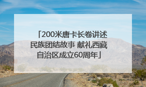 200米唐卡长卷讲述民族团结故事 献礼西藏自治区成立60周年