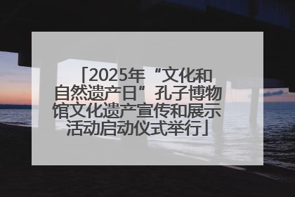 2025年“文化和自然遗产日”孔子博物馆文化遗产宣传和展示活动启动仪式举行