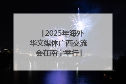 2025年海外华文媒体广西交流会在南宁举行