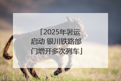 2025年暑运启动 银川铁路部门增开多次列车