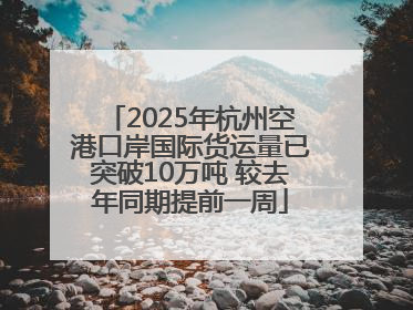 2025年杭州空港口岸国际货运量已突破10万吨 较去年同期提前一周