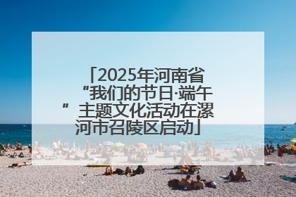 2025年河南省“我们的节日·端午”主题文化活动在漯河市召陵区启动