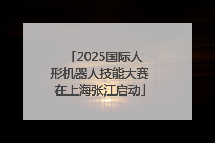 2025国际人形机器人技能大赛在上海张江启动