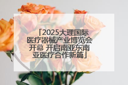 2025大理国际医疗器械产业博览会开幕 开启南亚东南亚医疗合作新篇